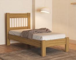 Cama de Solteiro Estilo Classico Tradicional Bela MDF Com Estrado Madeira Para Quarto detalhe frisado Cama de Solteiro Estilo Classico Tradicional Bela MDF Com Estrado Madeira Para Quarto detalhe frisado