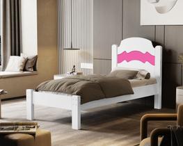 cama de solteiro iris para quarto reforçada mdf varias cores para quarto