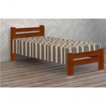 Cama de Solteiro Itália de Madeira Maciça Angelim Pedra Tauari Mel