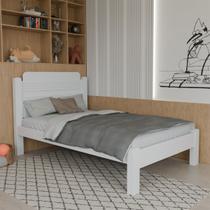 Cama de Solteiro Kids 100% Mdf Branco - Panorama Móveis