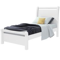 Cama de solteiro Lopas Reali - Branco