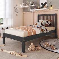 Cama de Solteiro Lucy de Madeira Maciça com Lastro Cama de Solteiro Lucy de Madeira Maciça com Lastro