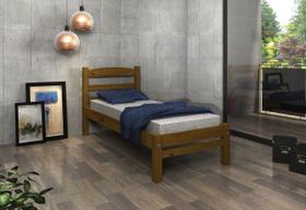 Cama de Solteiro Madeira Maciça Cor IMBUIA