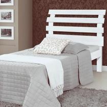 Cama De Solteiro Madeira Maciça Rebeca - Branco Cama De Solteiro Madeira Maciça Rebeca - Branco