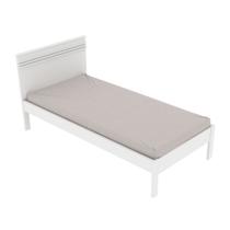 Cama de solteiro MDP CM8010 Branco G69 - Gran Belo Cama de solteiro MDP CM8010 Branco G69 - Gran Belo