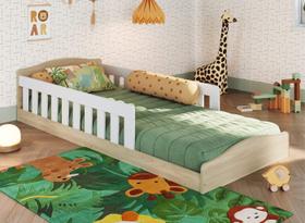 Cama de Solteiro Montessoriana ENC002 Linha Encanto Completa Móveis
