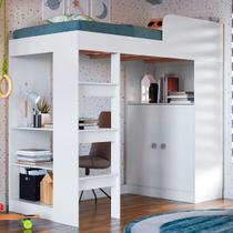 Cama de Solteiro Multifuncional San Francisco 2 Portas Branco - Art In Móveis Cama de Solteiro Multifuncional San Francisco 2 Portas Branco - Art In Móveis