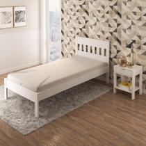 Cama De Solteiro Para Colchão 88 X 188 Cm Cr35010 Branca Cama De Solteiro Para Colchão 88 X 188 Cm Cr35010 Branca