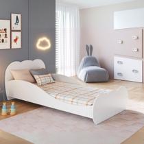 Cama De Solteiro Para Colchão 88x188cm 100% Mdf Multimóveis Mp4351 Branco Cama De Solteiro Para Colchão 88x188cm 100% Mdf Multimóveis Mp4351 Branco