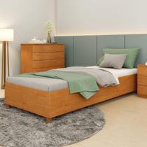 Cama de Solteiro para Colchão 88x188cm Multimóveis CR35459 Cama de Solteiro para Colchão 88x188cm Multimóveis CR35459
