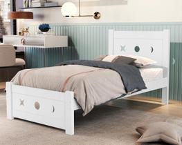 Cama de Solteiro para Meninas Delicada Estrelas 100%MDF Sol Cama de Solteiro para Meninas Delicada Estrelas 100%MDF Sol