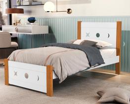 Cama de Solteiro para Meninas Delicada Estrelas 100%MDF Sol