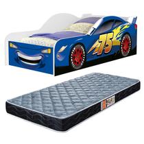 cama de solteiro para quarto carro adesivada com colchão incluso cama de solteiro para quarto carro adesivada com colchão incluso