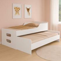 Cama De Solteiro Premium Com Cama Auxiliar Prática e Funcional Para Seu Dia a Dia