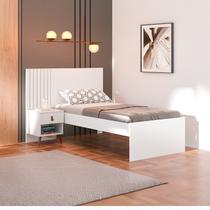 Cama de Solteiro Ripada Mdf e Mdp Lady