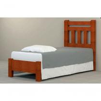 Cama de Solteiro Tokio de Madeira Maciça Angelim Pedra Tauari Mel Cama de Solteiro Tokio de Madeira Maciça Angelim Pedra Tauari Mel