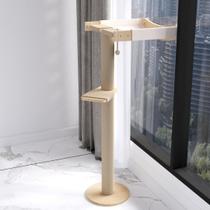 Cama de Ventana para Gatos MewJoyee con Poste para Rascar y Cojín