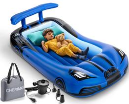 Cama de viagem inflável para crianças CHERIMOR com amortecedores de segurança e bomba