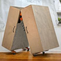 Cama Dobrável ALTA 40cm do Chão, Solteiro de Abrir com Colchão Embutido 70cm x 190cm Kenko Premium