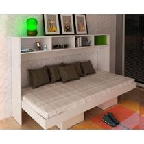 Cama Dobrável Articulada Multifuncional CM8020 Branco - Tecno Mobili Cama Dobrável Articulada Multifuncional CM8020 Branco - Tecno Mobili