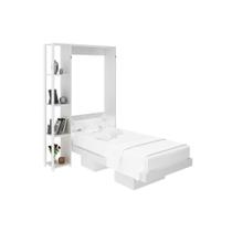Cama Dobrável Multifuncional Articulada CM8013 Branco - Tecno Mobili Cama Dobrável Multifuncional Articulada CM8013 Branco - Tecno Mobili