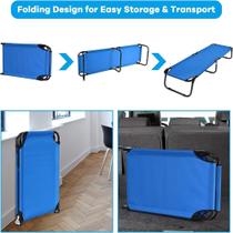 Cama Dobrável Portátil Conforto, Praticidade e Resistência para Casa, Camping e Viagens