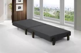 Cama Dobrável Portátil Solteiro Colchão Embutido Pés em Madeira 188x88 Camping - AV Cama Dobrável Portátil Solteiro Colchão Embutido Pés em Madeira 188x88 Camping - AV