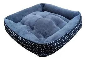 Cama Dog Caminha Pet Cama Lavável 60x60 Cama P/ Cães E Gato Cinza