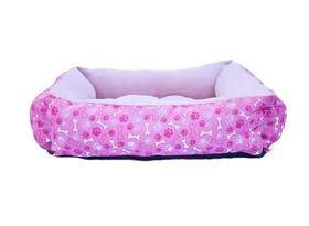 Cama Dog Caminha Pet Cama Lavável 60x60 Cama P/ Cães E Gato Rosa