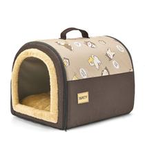 Cama Dog House Jiupety Cozy 2 em 1 para animais de estimação para gatos e cães pequenos Cama Dog House Jiupety Cozy 2 em 1 para animais de estimação para gatos e cães pequenos