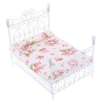 Cama Dollhouse Cuteam de estilo europeu com colchão e travesseiro