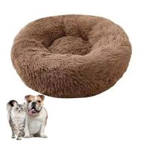 Cama Donut Cachorro Gato Pet Nuvem 60cm Animal de Estimaçao Caminha Rosquinha Pelucia Bichinho Domestico Macio Confortavel