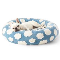 Cama Donut LE SURE para Cães e Gatos Pequenos - Azul - 30cm