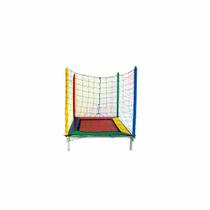 Cama Elástica 1,40m Quadrada Colorida Infantil Cama Elástica 1,40m Quadrada Colorida Infantil
