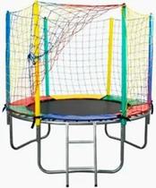 Cama Elastica 2,00 Metros Importada lona lisa com Escada