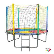 Cama Elástica 2m ChicoPlay Lona Colorida Nacional