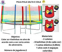 Cama elástica 3,05 380kg mais jogo Cama elástica 3,05 380kg mais jogo