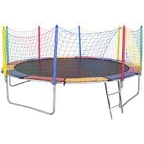 Cama Elástica 3,05m Alcamar Lona Preta sem Emenda