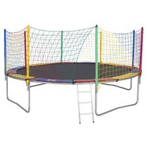 Cama Elástica 4,27m 6 Pés Alcamar Lona Preta Cama Elástica 4,27m 6 Pés Alcamar Lona Preta