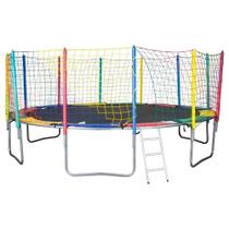 Cama Elástica 4,27m 6 Pés ChicoPlay Lona Preta Cama Elástica 4,27m 6 Pés ChicoPlay Lona Preta