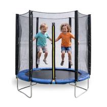 Cama elastica circualr infantil 180cm azul aço galvanizado Cama elastica circualr infantil 180cm azul aço galvanizado