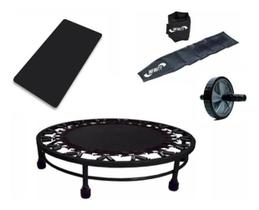 Cama Elástica + Colchonete + Caneleira 5Kg + Rodinha+ Corda Cama Elástica + Colchonete + Caneleira 5Kg + Rodinha+ Corda