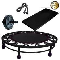 Cama Elástica + Corda De Pular + Roda Abdominal + Colchonete Cama Elástica + Corda De Pular + Roda Abdominal + Colchonete