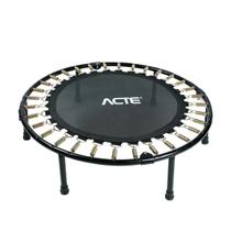 Cama Elástica Jump Dobrável 32 Molas Trampolim Profissional E39 Suporta até 120kg Preto/Bronze Acte Cama Elástica Jump Dobrável 32 Molas Trampolim Profissional E39 Suporta até 120kg Preto/Bronze Acte