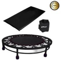Cama Elástica Mini Jump + Colchonete + Caneleira 3 Kg0