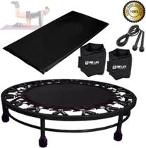 Cama Elástica Mini Jump + Colchonete + Corda+ Caneleira 3 Kg