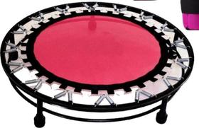 Cama Elástica Mini Jump Pink 32 Molas + Caneleira 5 Kg Pink