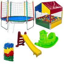 Cama Elástica Pula Pula 2,30 Piscina De Bolinhas 1,00 500 Bolinhas Gangorra 1 Lugar Escorrega Médio Cama Elástica Pula Pula 2,30 Piscina De Bolinhas 1,00 500 Bolinhas Gangorra 1 Lugar Escorrega Médio