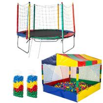 Cama Elastica Pula Pula 2,30m e Piscina de Bolinhas 1,50m com 1000 Bolinhas