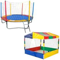 Cama Elástica Pula Pula 2,30m Premium Piscina De Bolinhas 1,50m Infantil